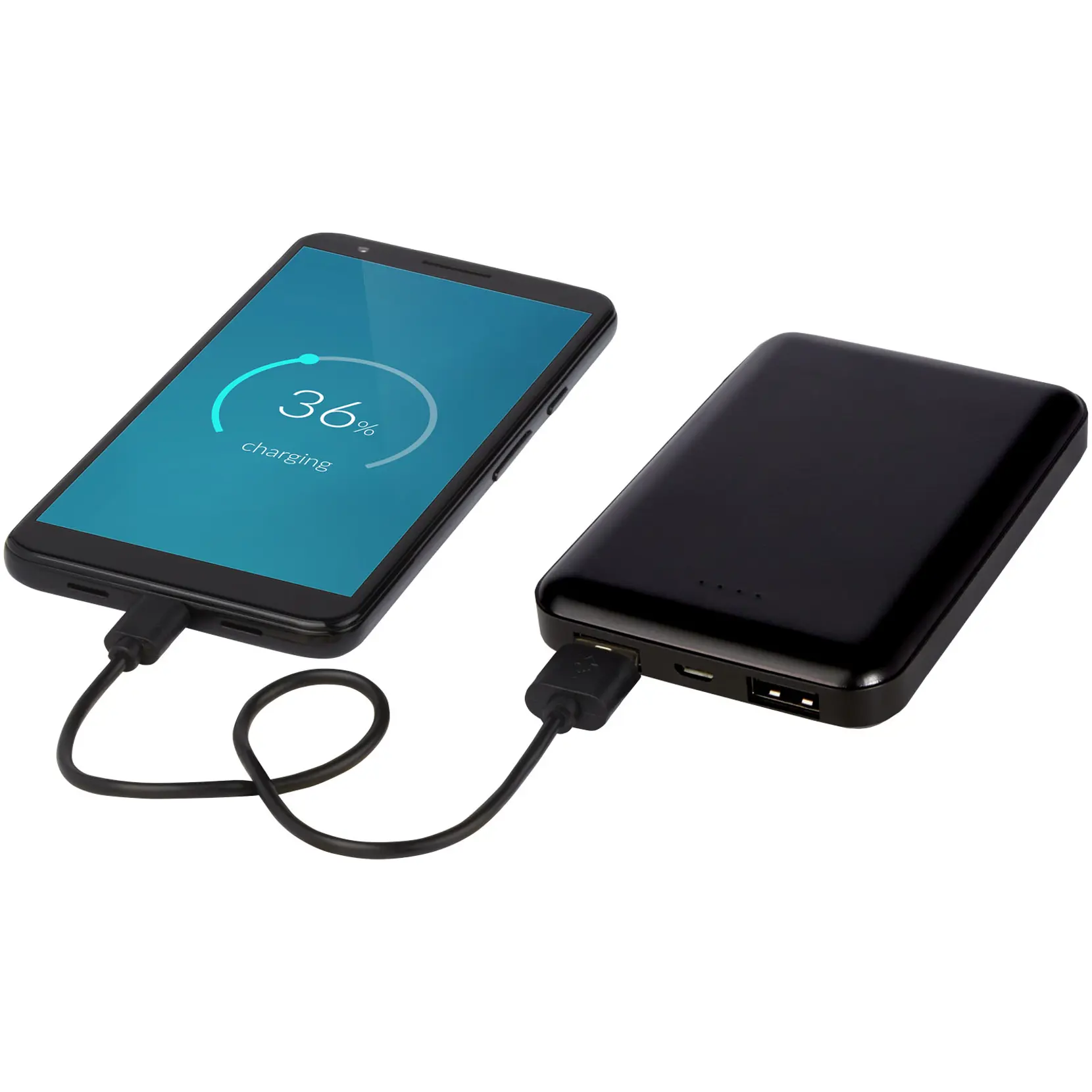 Bild på Gleam 5 000 mAh ultratunn powerbank med ljus