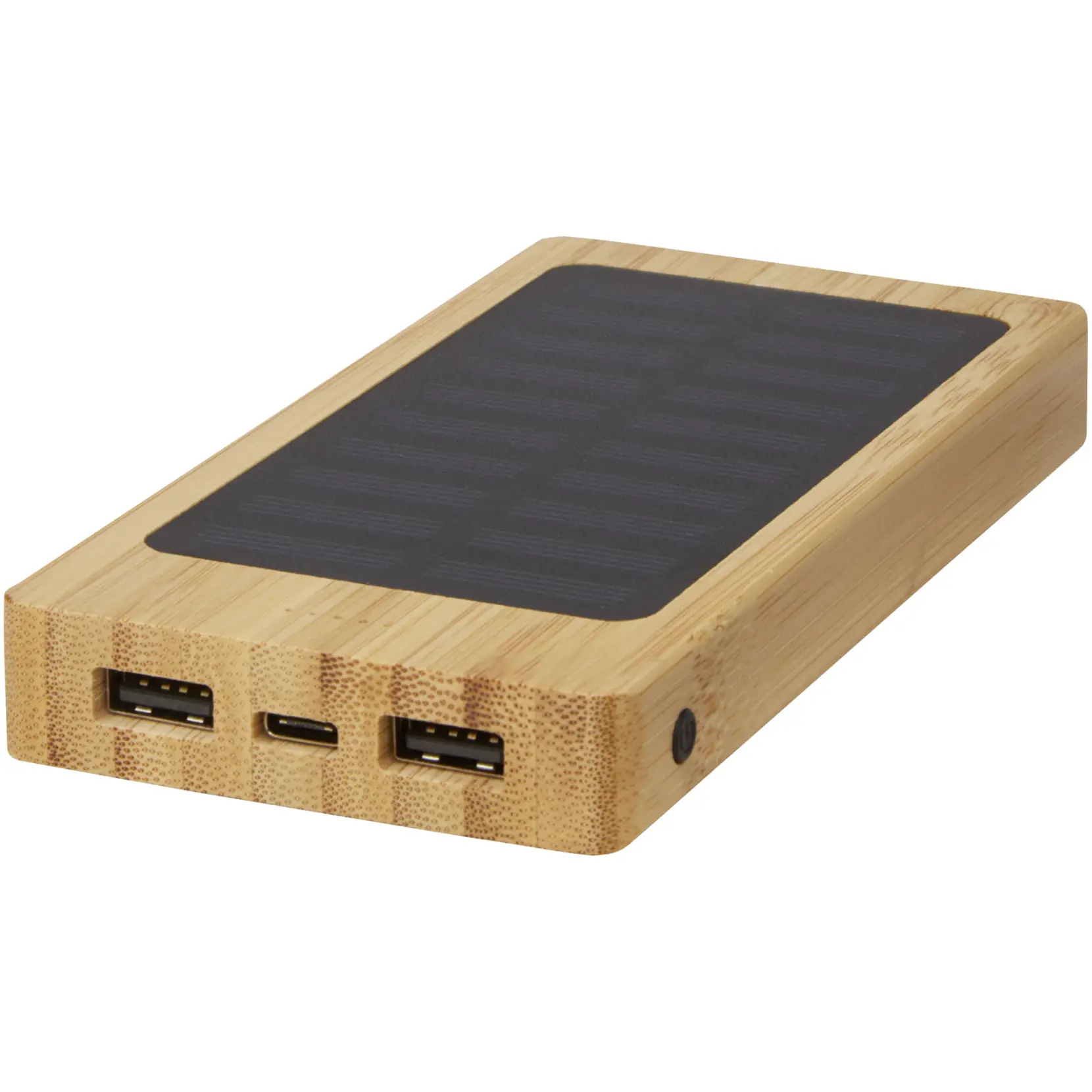Bild på Alata 8 000 mAh soldriven powerbank av bambu