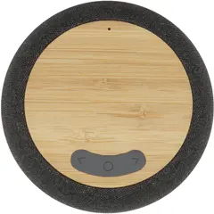 Bild på Ecofiber Bluetooth®-högtalare och trådlös laddningsplatta i bambu/RPET