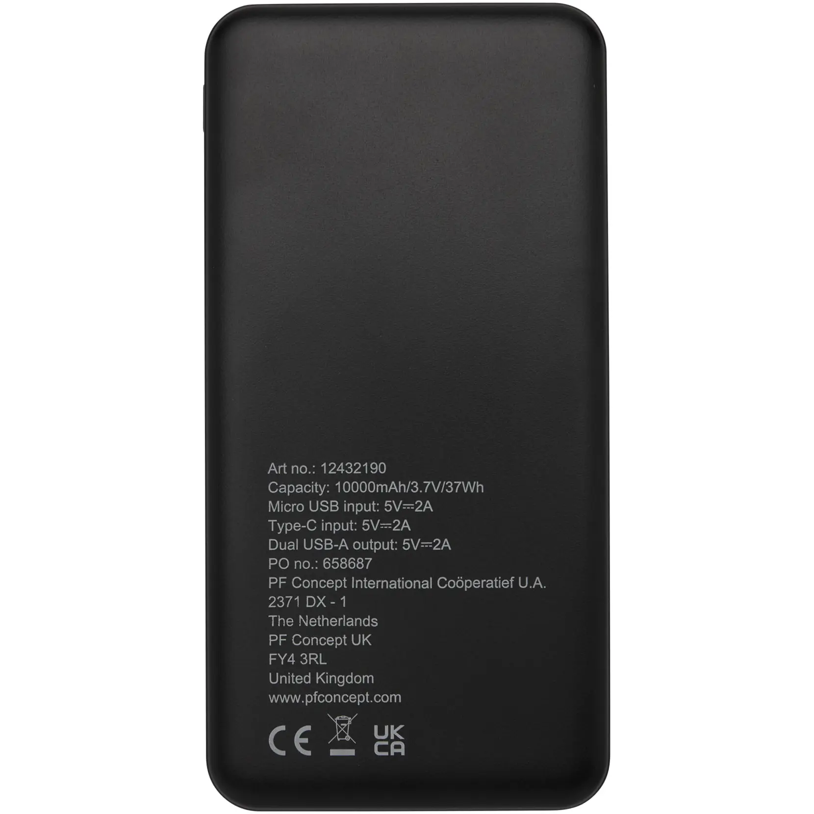 Bild på Loop 10 000 mAh powerbank i återvunnen plast 
