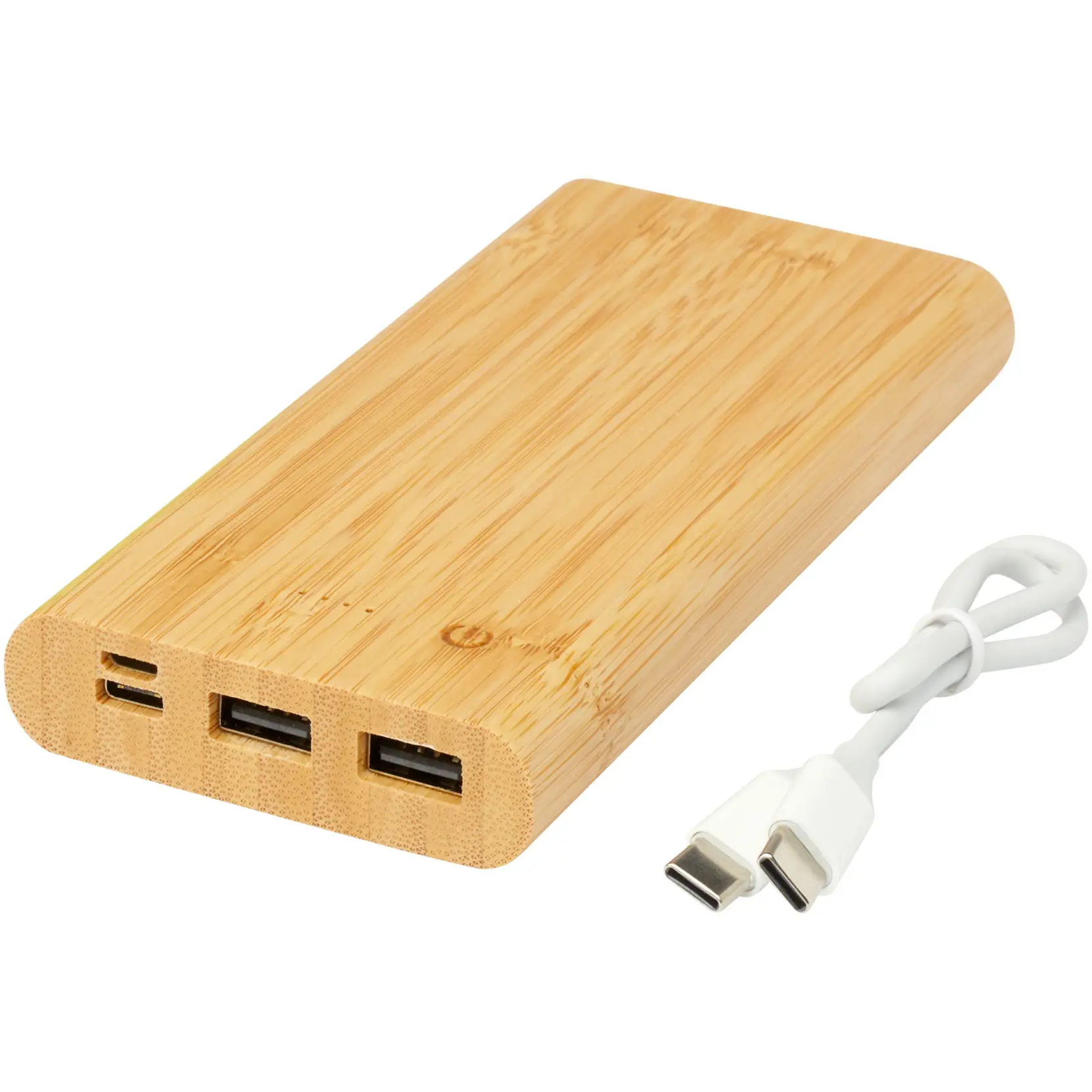 Bild på Tulda 10,000 mAh powerbank i bambu