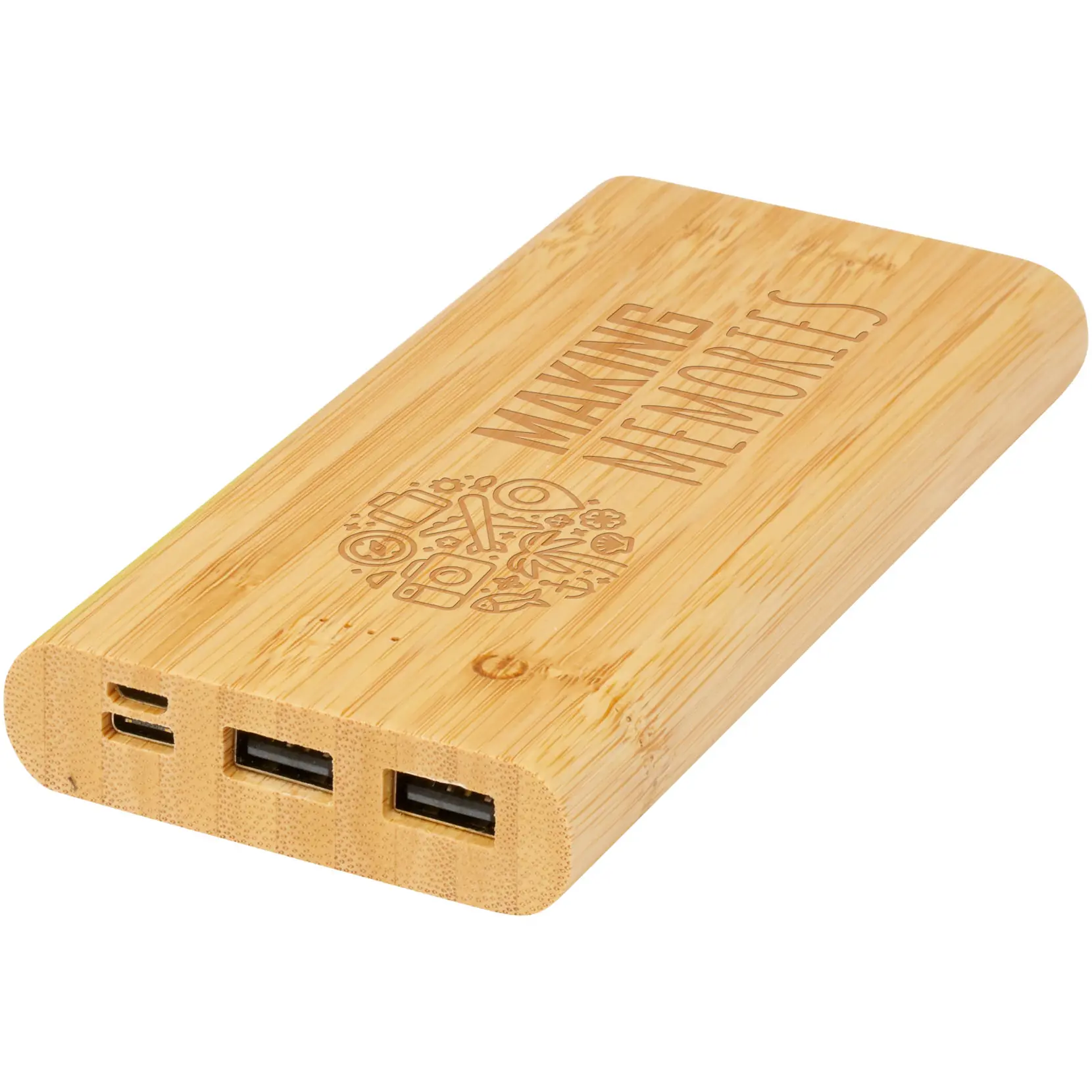 Bild på Tulda 10,000 mAh powerbank i bambu