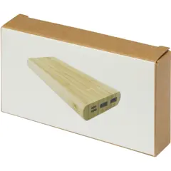 Bild på Tulda 10,000 mAh powerbank i bambu