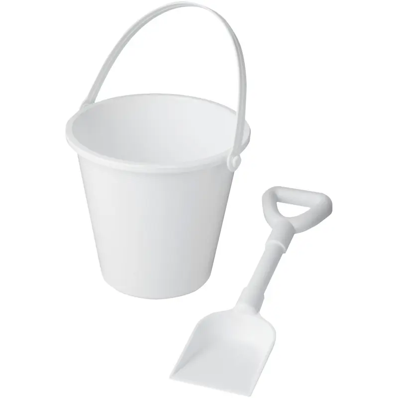 Bild på Tides strandhink och spade av återvunnen plast