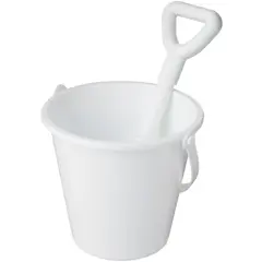Bild på Tides strandhink och spade av återvunnen plast