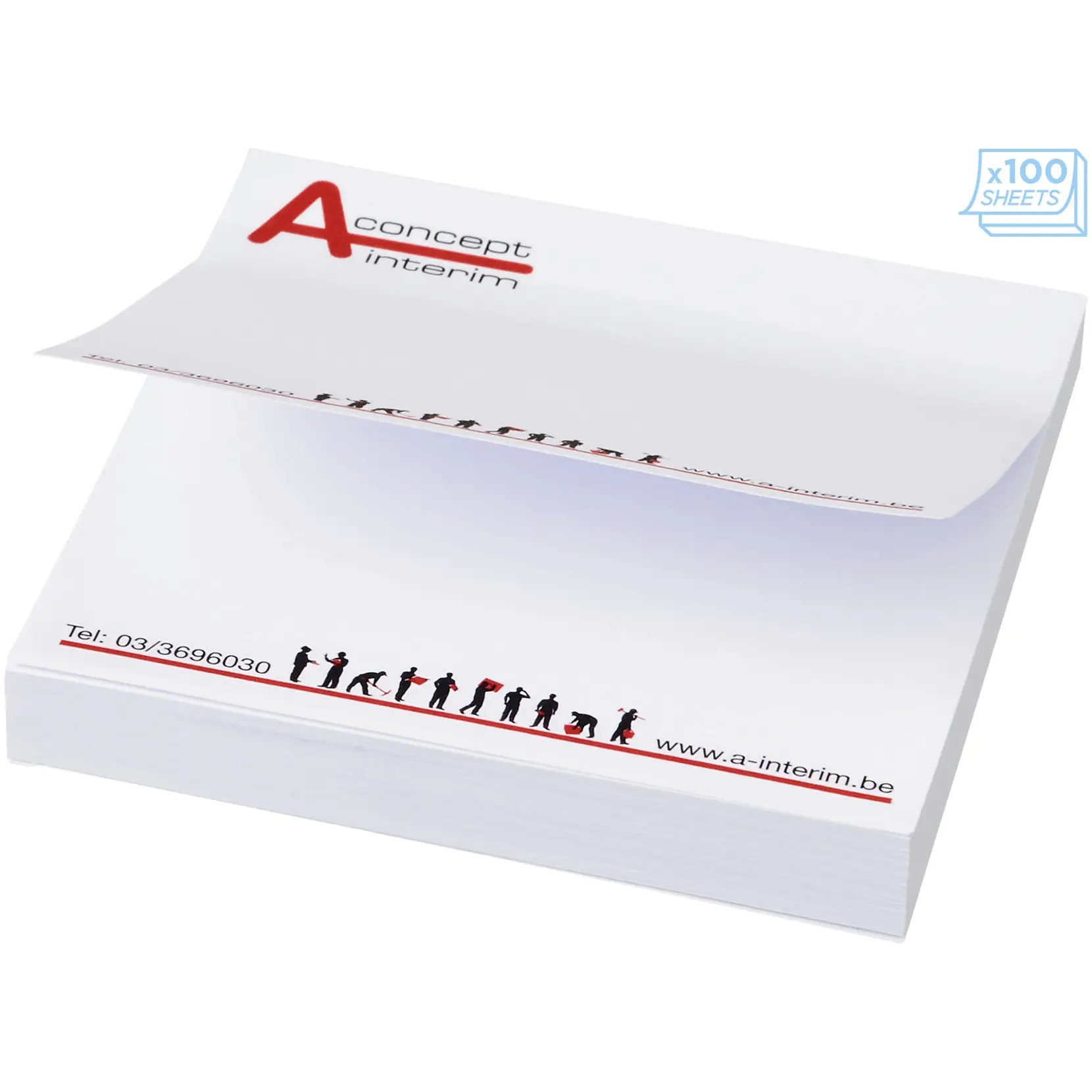Bild på Sticky-Mate® klisterlappar 75x75mm
