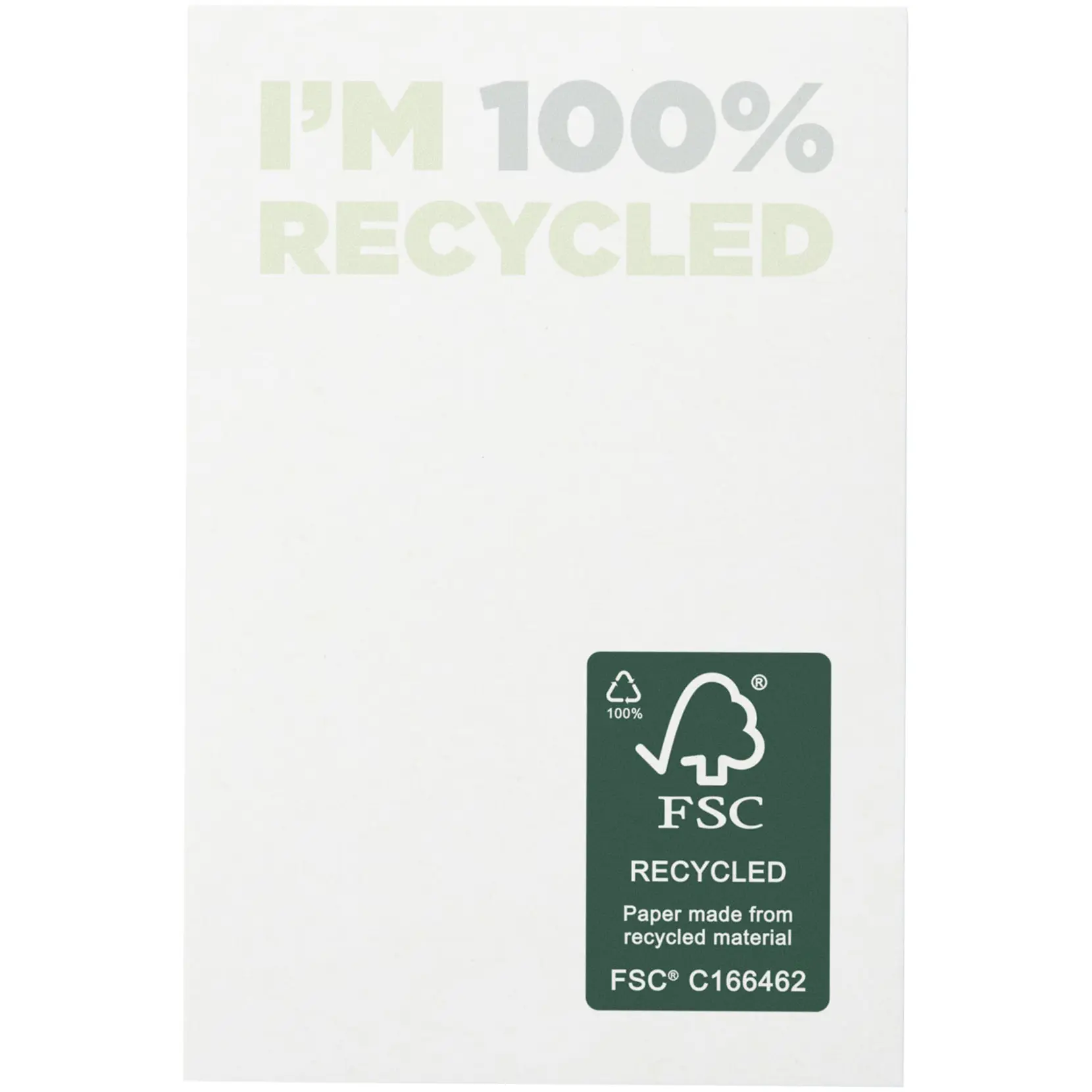 Bild på Sticky-Mate® klisterlappar av återvunnet papper 50 x 75 mm 
