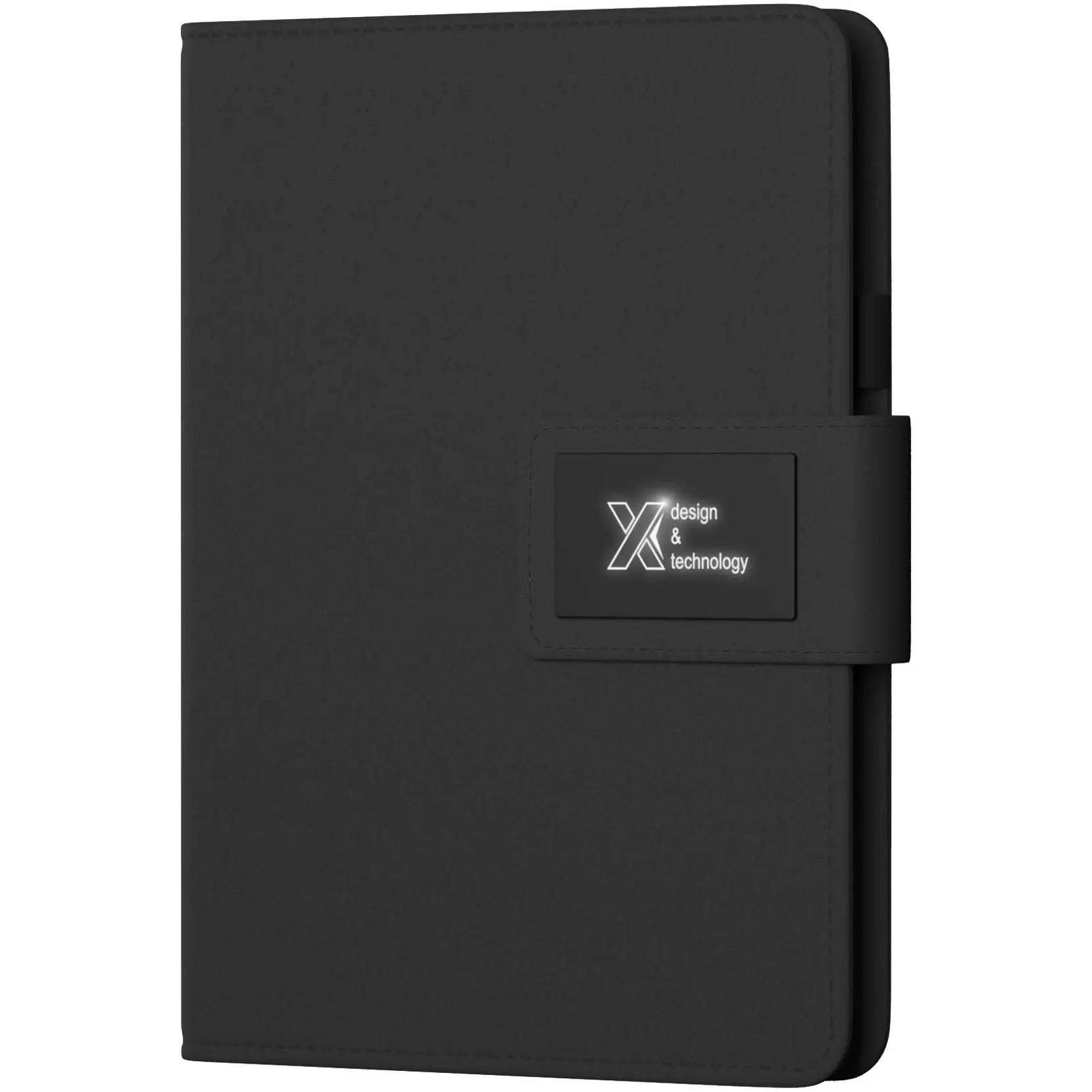 Bild på SCX.design O16 light-up A5-anteckningsbok med powerbank