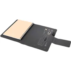 Bild på SCX.design O16 light-up A5-anteckningsbok med powerbank