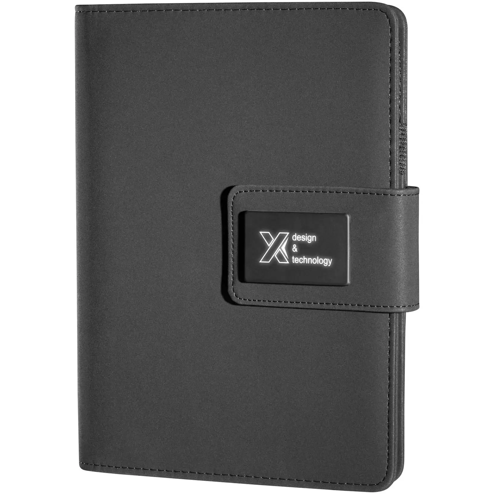 Bild på SCX.design O16 light-up A5-anteckningsbok med powerbank