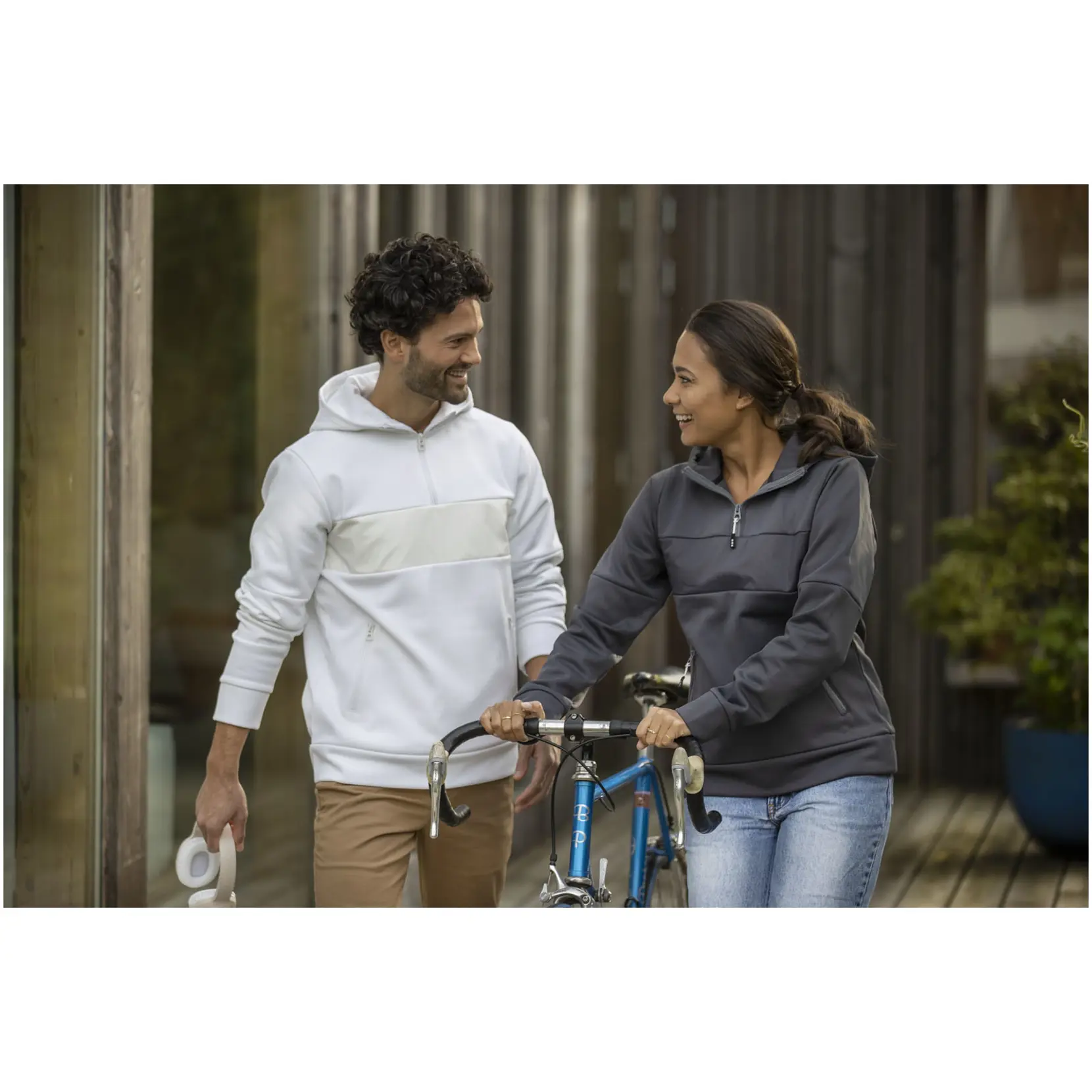 Bild på Sayan herranorak med huva och halv dragkedja Bild på Sayan herranorak med huva och halv dragkedja