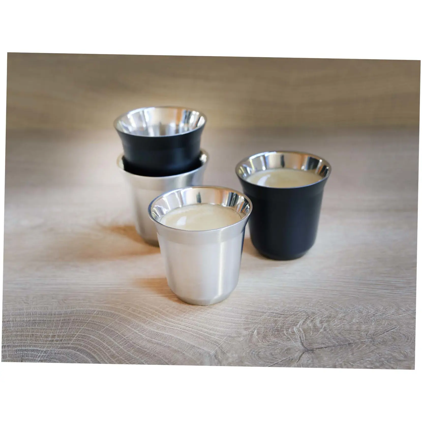 Bild på Duo uppsättning RCS-certifierade espressokoppar i rostfritt stål, 80 ml 