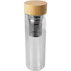 Bild på Bailey infusionsflaska i borsilikatglas med bambulock, 400 ml