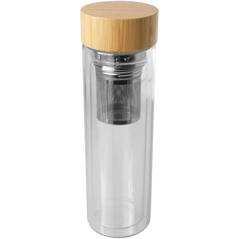 Bild på Bailey infusionsflaska i borsilikatglas med bambulock, 400 ml