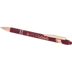 Bild på Nanna kulspetspenna med finish i roséguld (svart bläck)