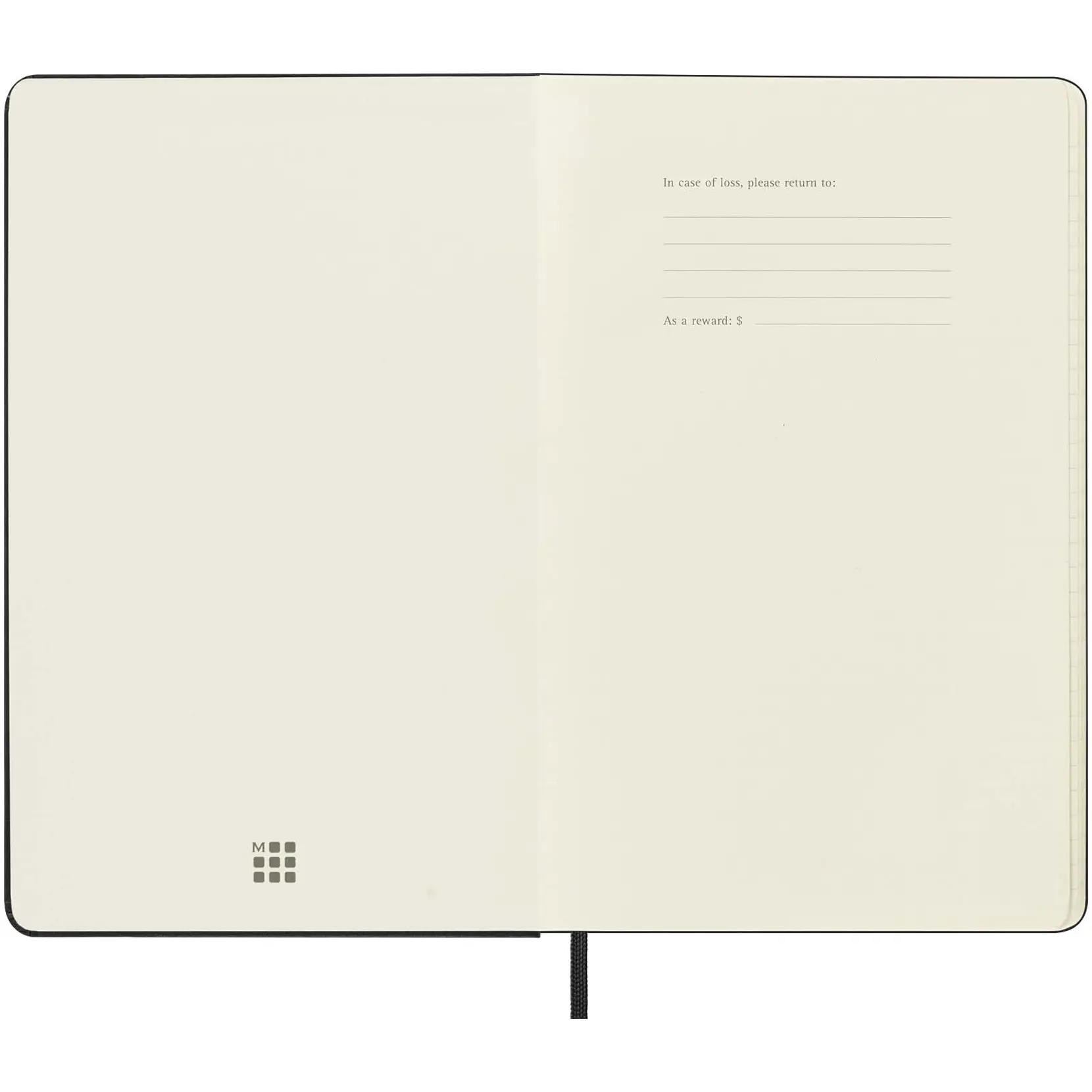 Bild på Moleskine inbunden 12-månaders L horisontell veckoplanerare