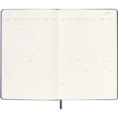 Bild på Moleskine inbunden 12-månaders L horisontell veckoplanerare