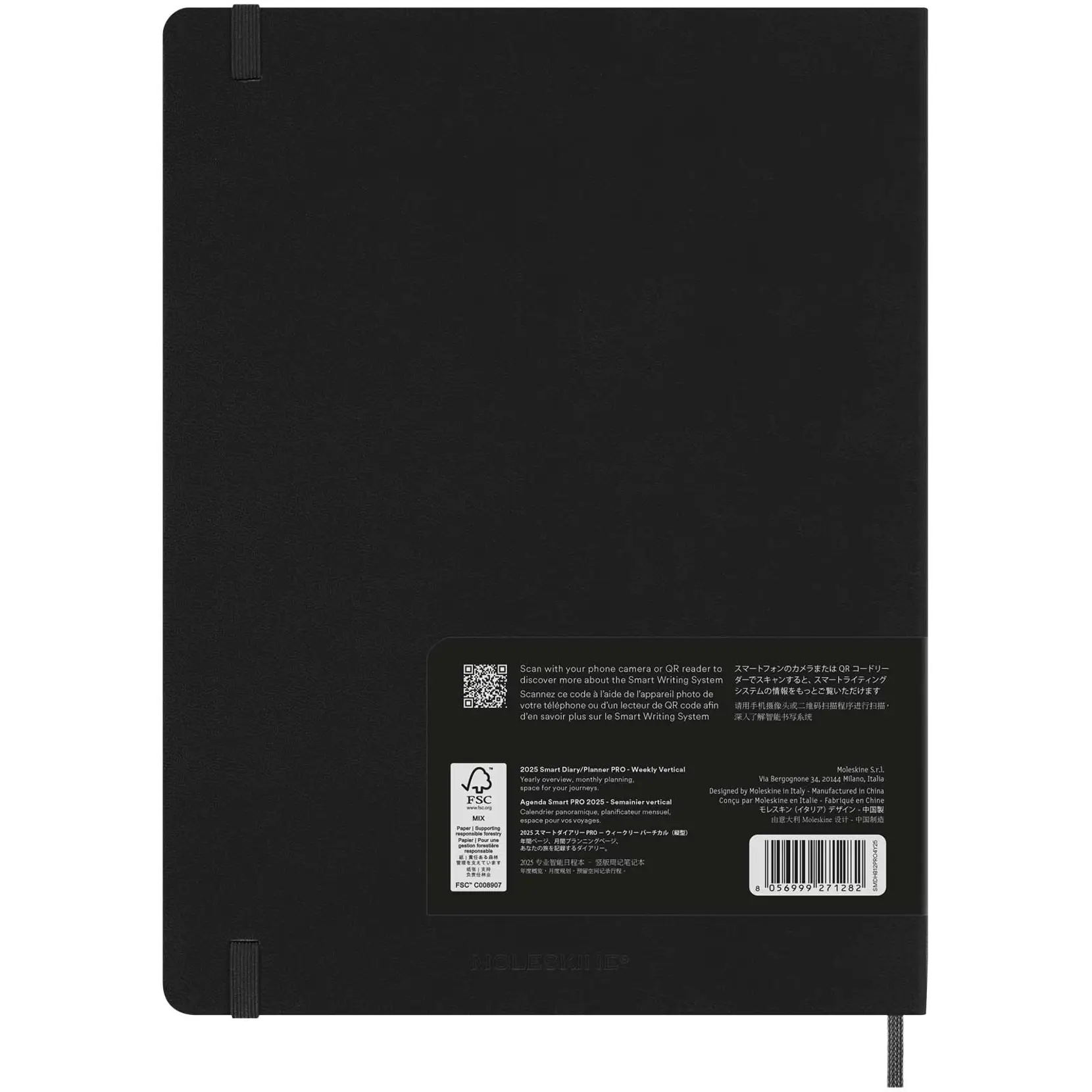 Bild på Moleskine 12-månaders XL smart planner pro