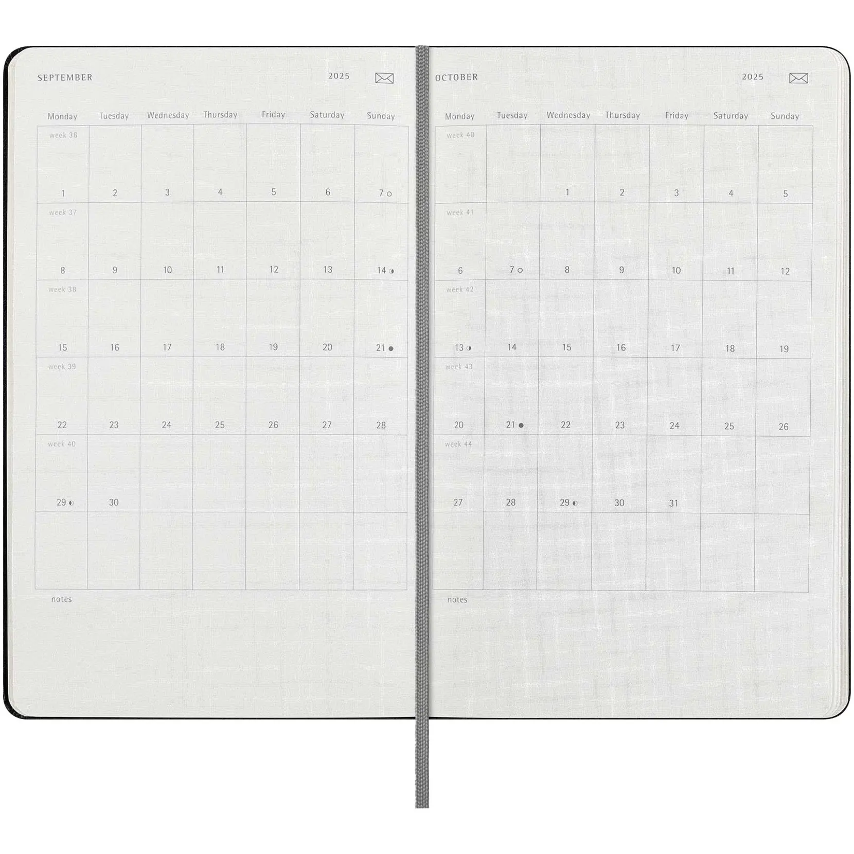 Bild på Moleskine 12 månader L veckovis Smart-planerare