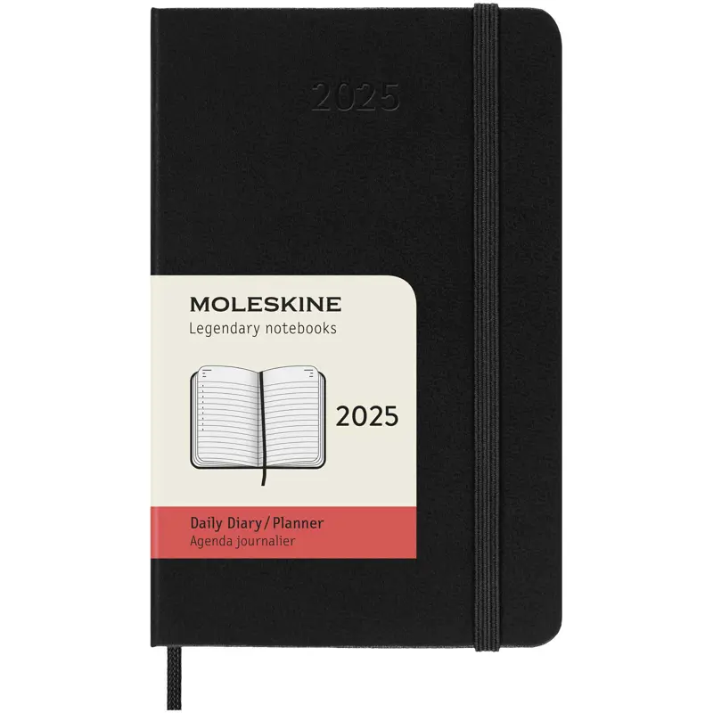 Moleskine inbunden 12-månaders daglig fickplanerare