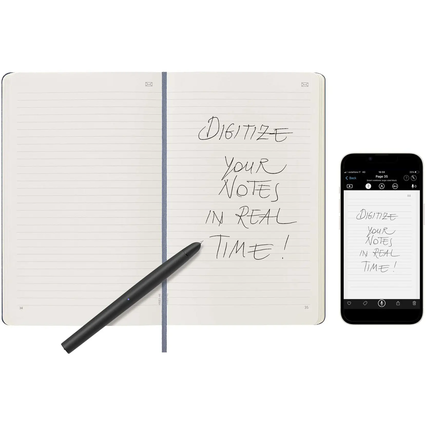 Bild på Moleskine Smart anteckningsbok L – linjerad