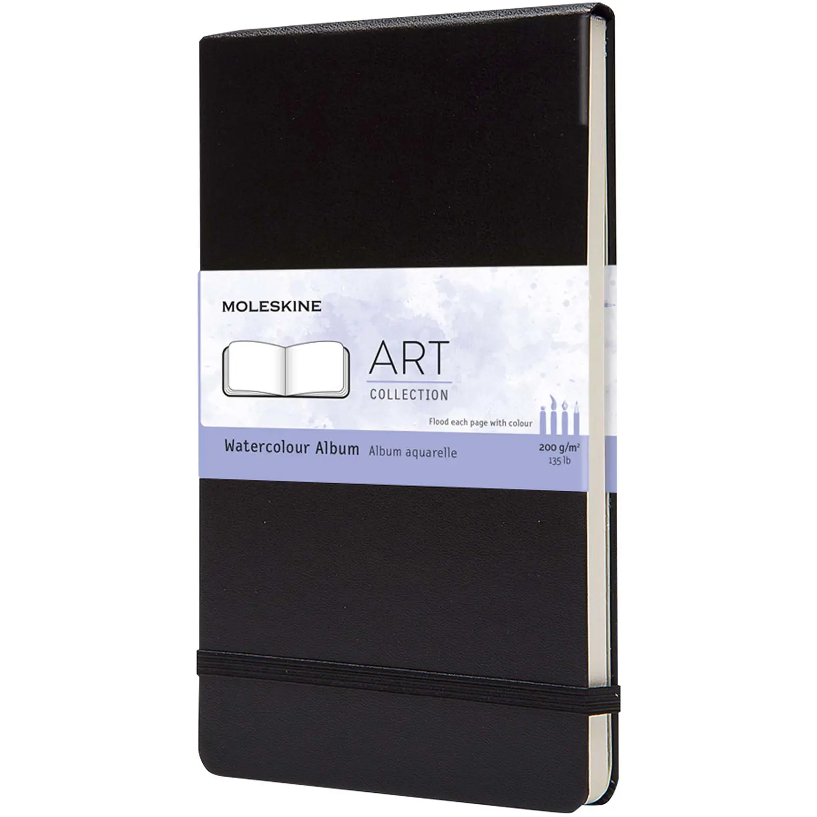 Bild på Moleskine stort akvarellalbum för konst