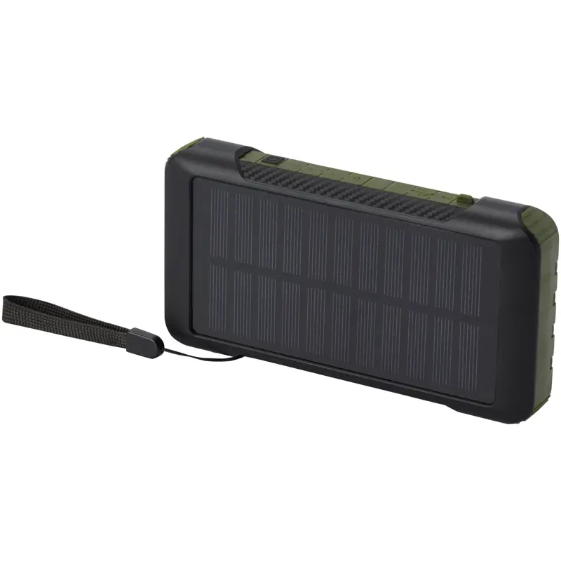 Bild på Soldy 10 000 mAh powerbank med soldynamo av RCS-återvunnen plast