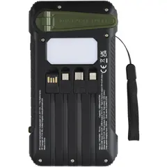 Bild på Soldy 10 000 mAh powerbank med soldynamo av RCS-återvunnen plast