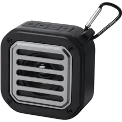 Bild på Solo soldriven Bluetooth®-högtalare med karbinhake på 3 W av IPX5 RCS-återvunnen plast 