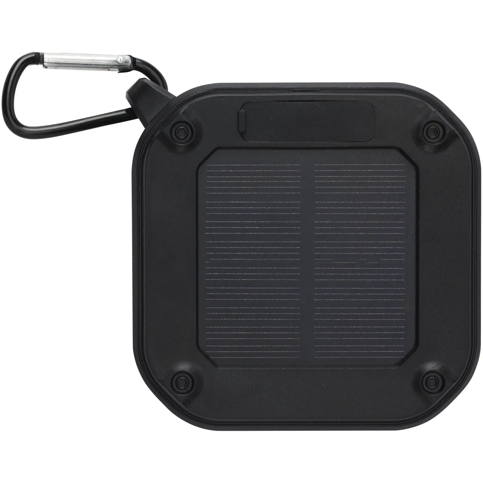Bild på Solo soldriven Bluetooth®-högtalare med karbinhake på 3 W av IPX5 RCS-återvunnen plast 