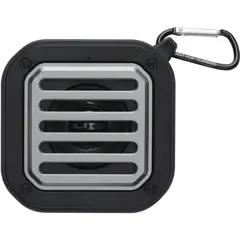 Bild på Solo soldriven Bluetooth®-högtalare med karbinhake på 3 W av IPX5 RCS-återvunnen plast 