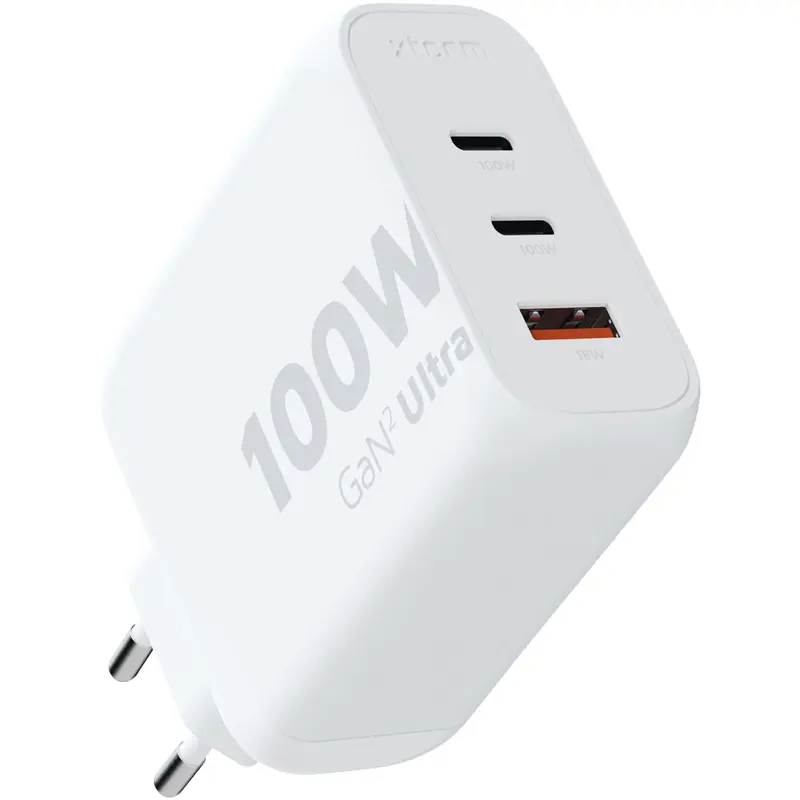 Xtorm XEC100 GaN² Ultra väggladdare på 100 W