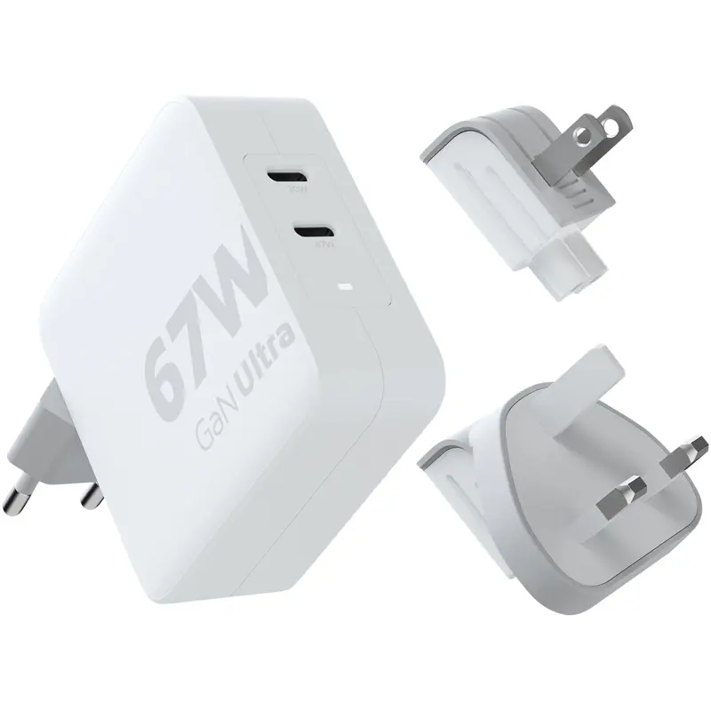 Xtorm XVC2067 GaN Ultra 67 W reseladdare med 100 W USB-C PD-kabel