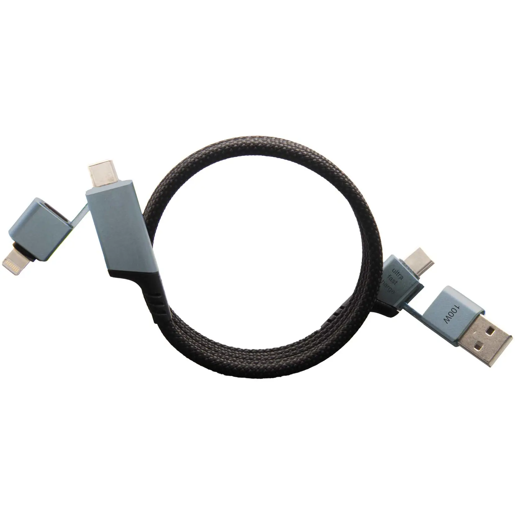 Bild på SCX.design C52 100 W 4-i-1 rPET magnetisk ultrasnabb laddningskabel 