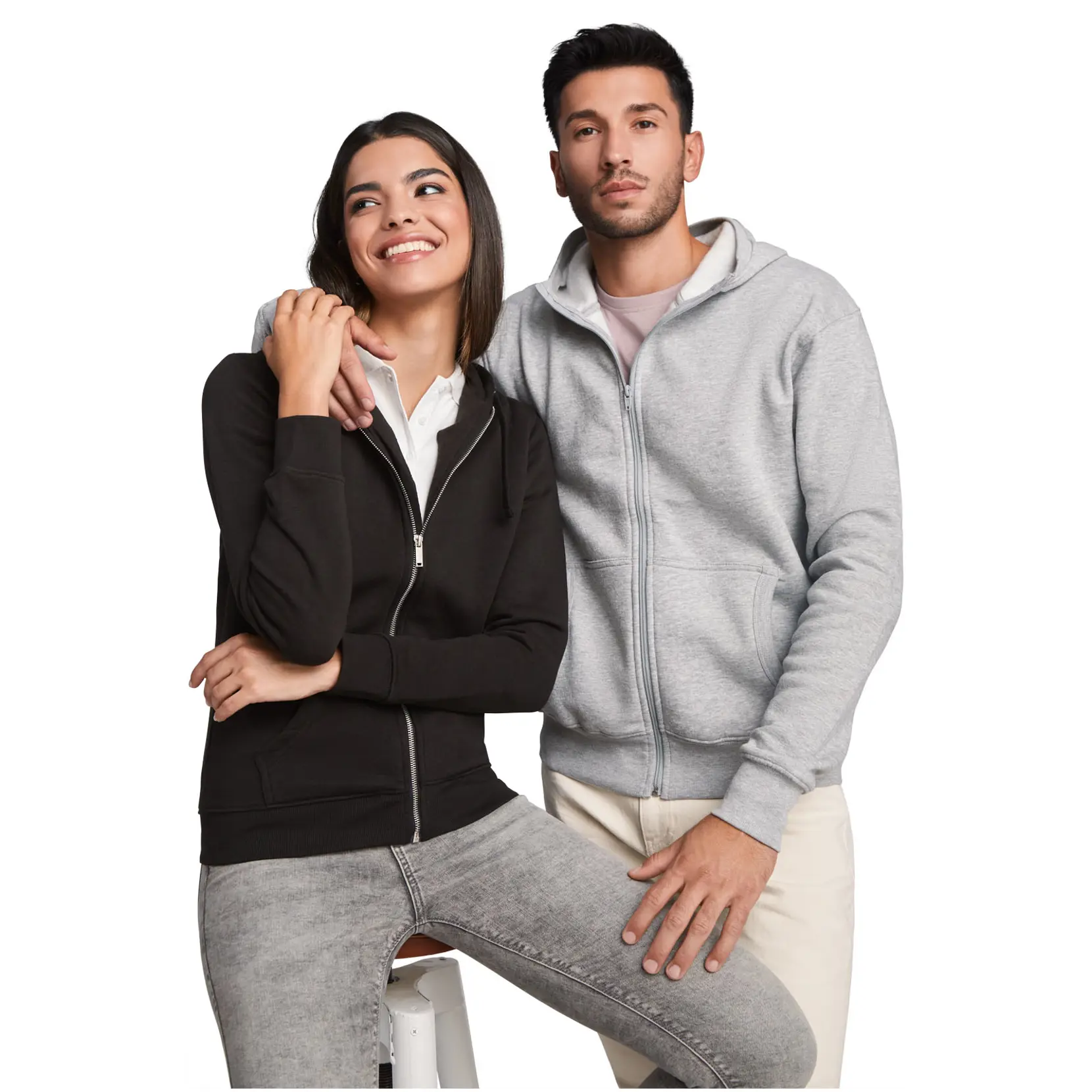 Bild på Montblanc unisex hoodie med hellång dragkedja Bild på Montblanc unisex hoodie med hellång dragkedja
