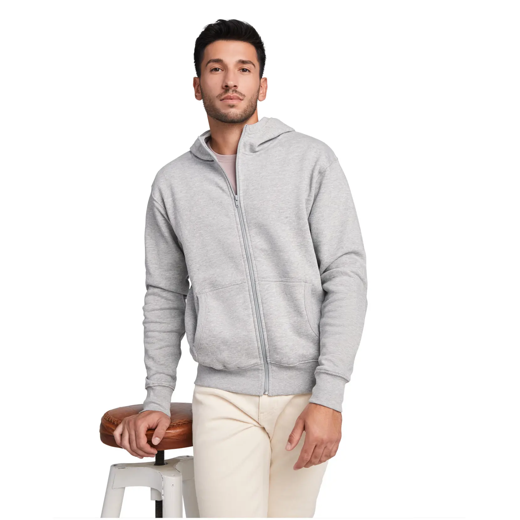 Bild på Montblanc unisex hoodie med hellång dragkedja Bild på Montblanc unisex hoodie med hellång dragkedja