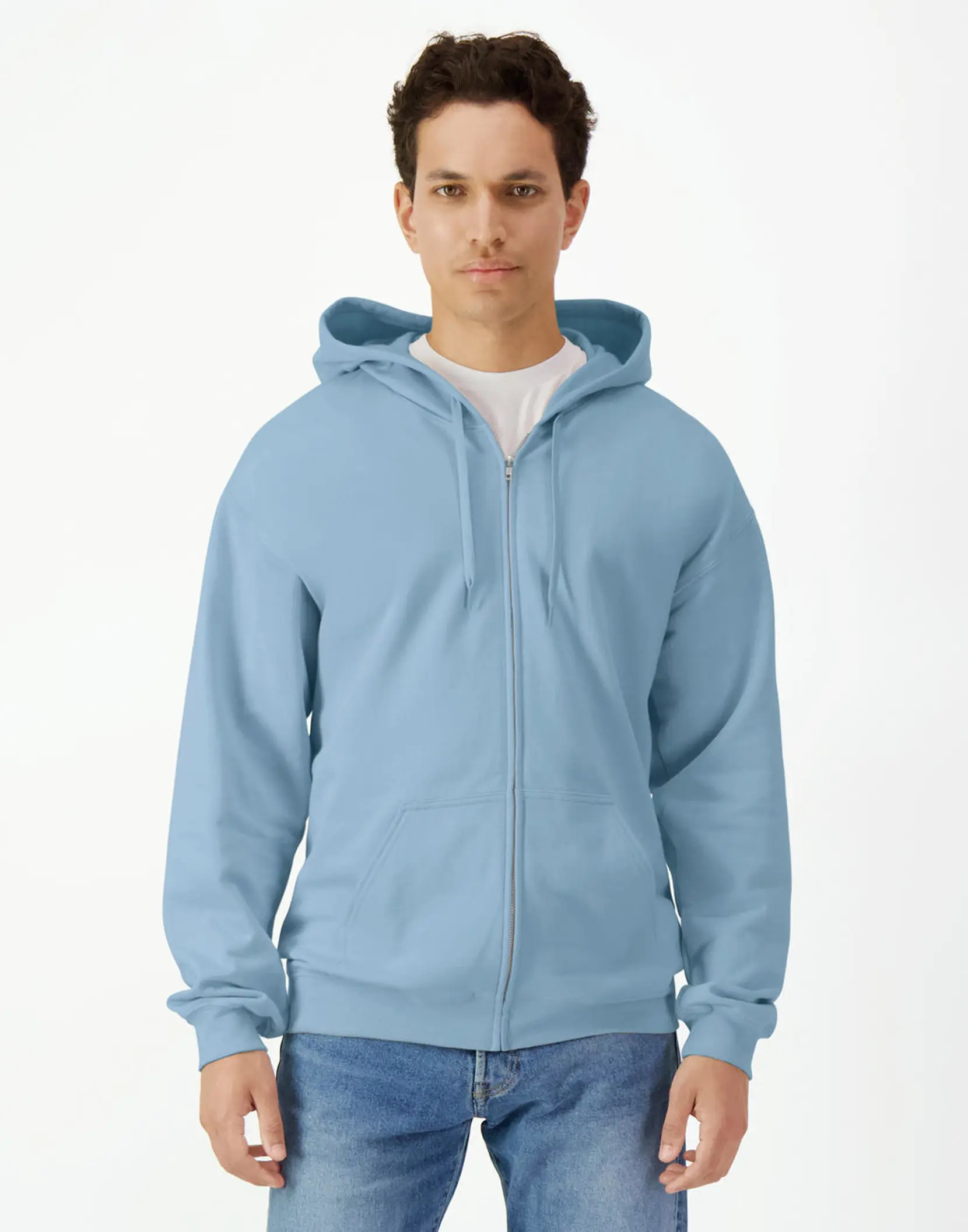 Bild på Softstyle Midweight Full Zip Hooded Sweat