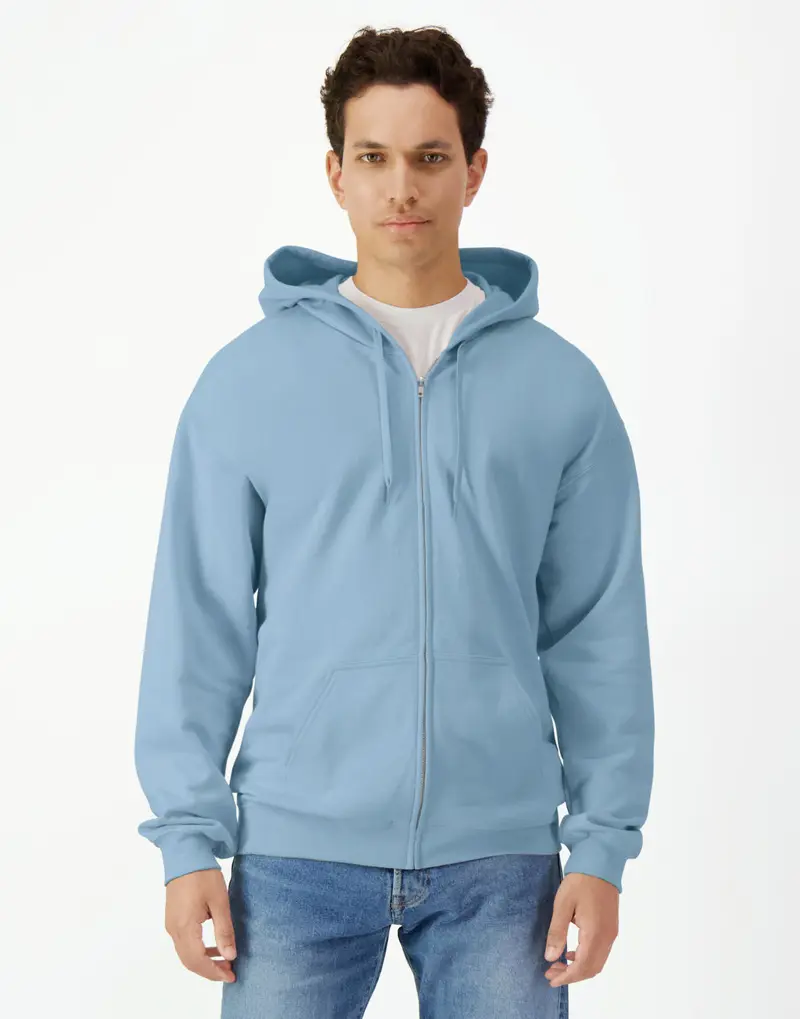 Softstyle Midweight Full Zip Hooded Sweat
