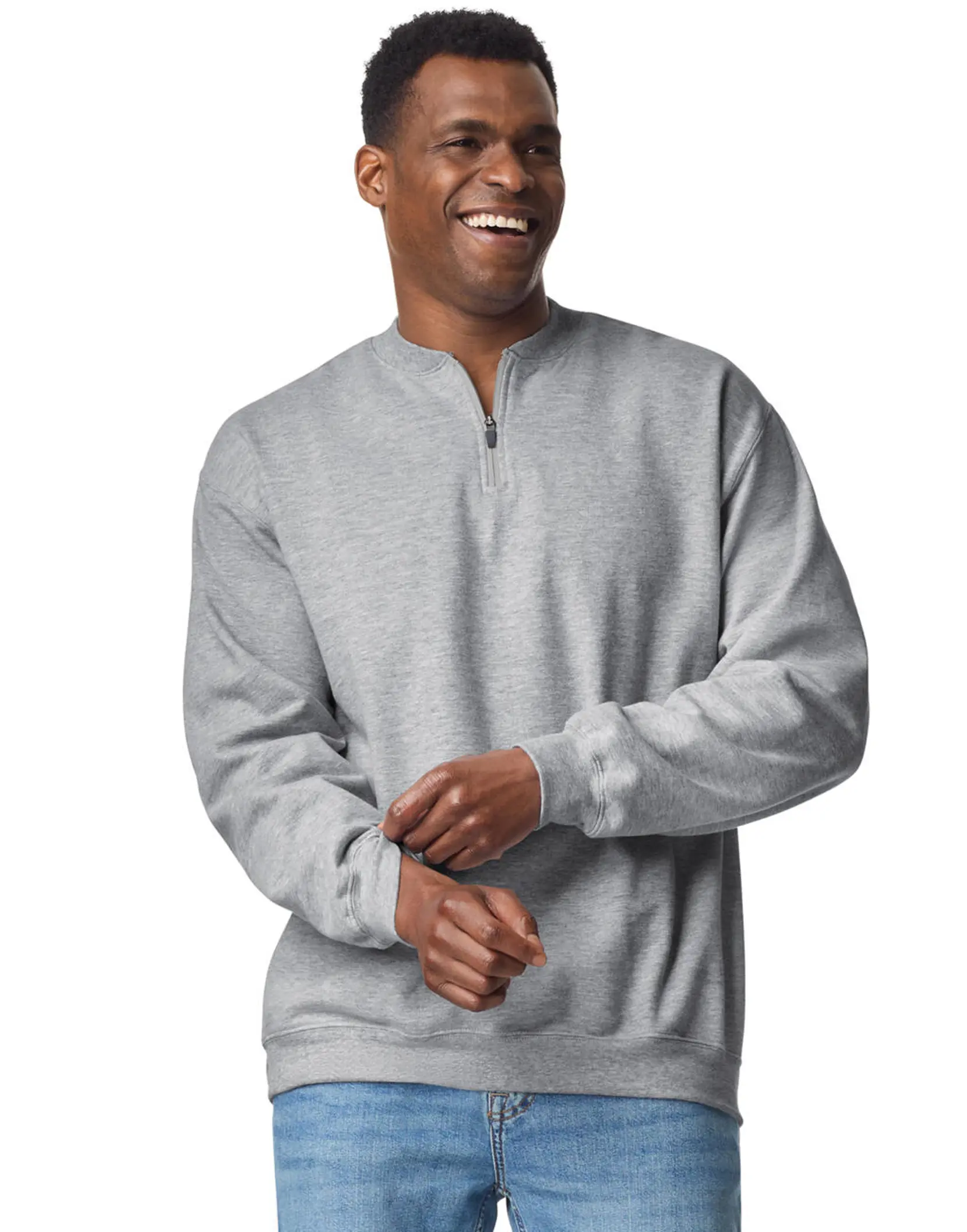 Bild på Softstyle Midweight Adult Fleece 1/4 Zip Sweat