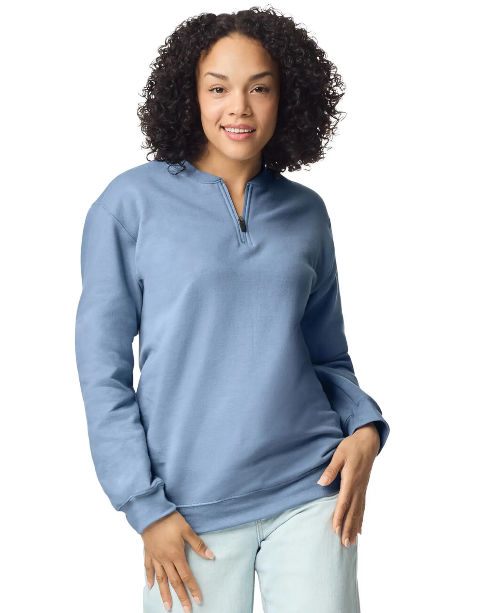 Bild på Softstyle Midweight Adult Fleece 1/4 Zip Sweat