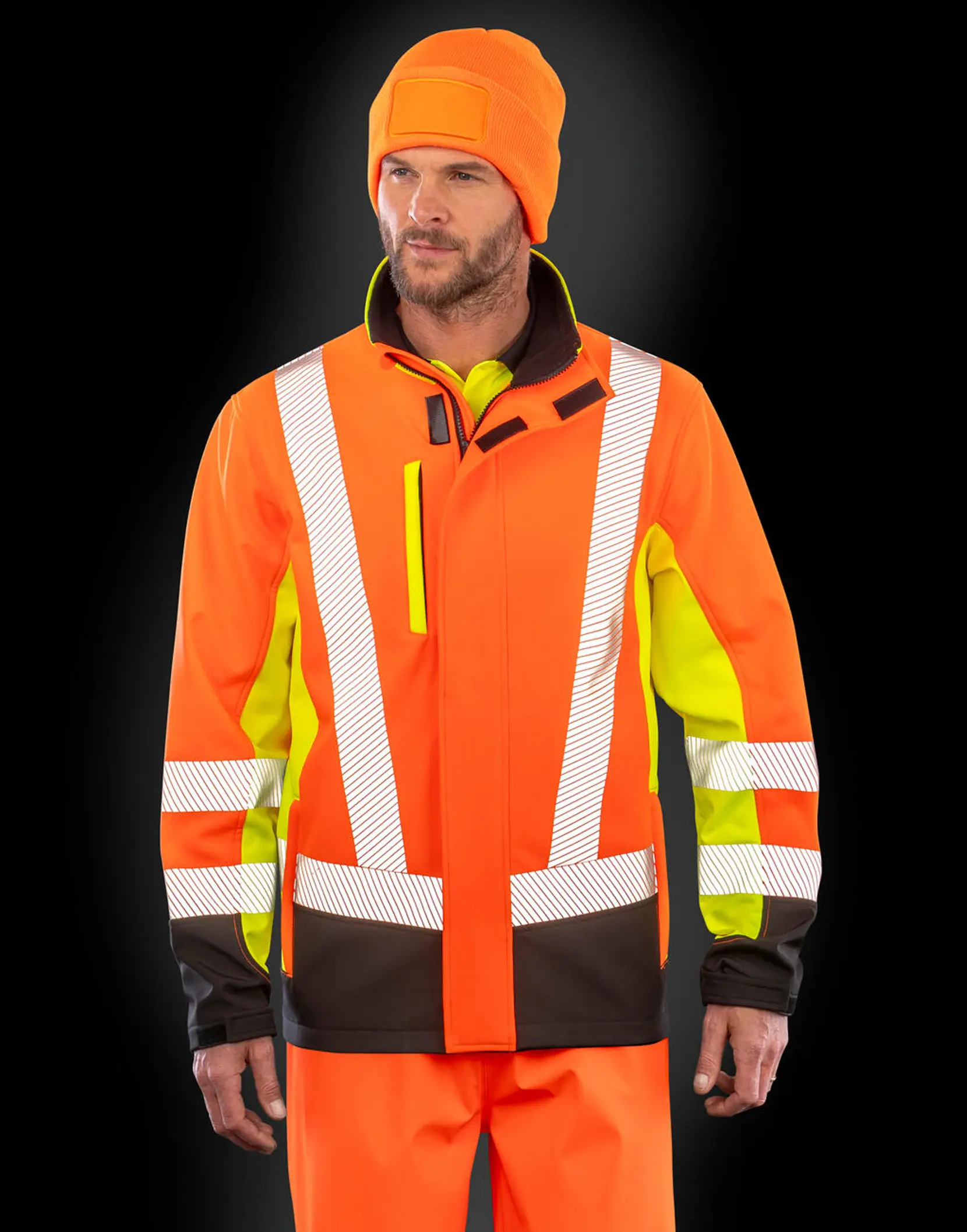 Bild på Recycled 3-Layer Printable 3-Tone Safety Softshell