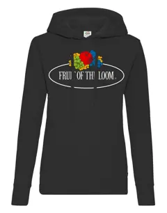 Bild på Ladies Vintage Hooded Sweat Large Logo Print