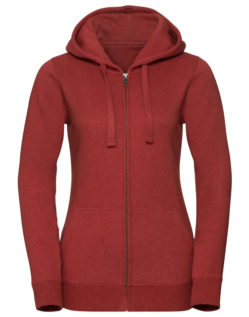 Ladies' Authentic Melange Zipped Hood Sweat