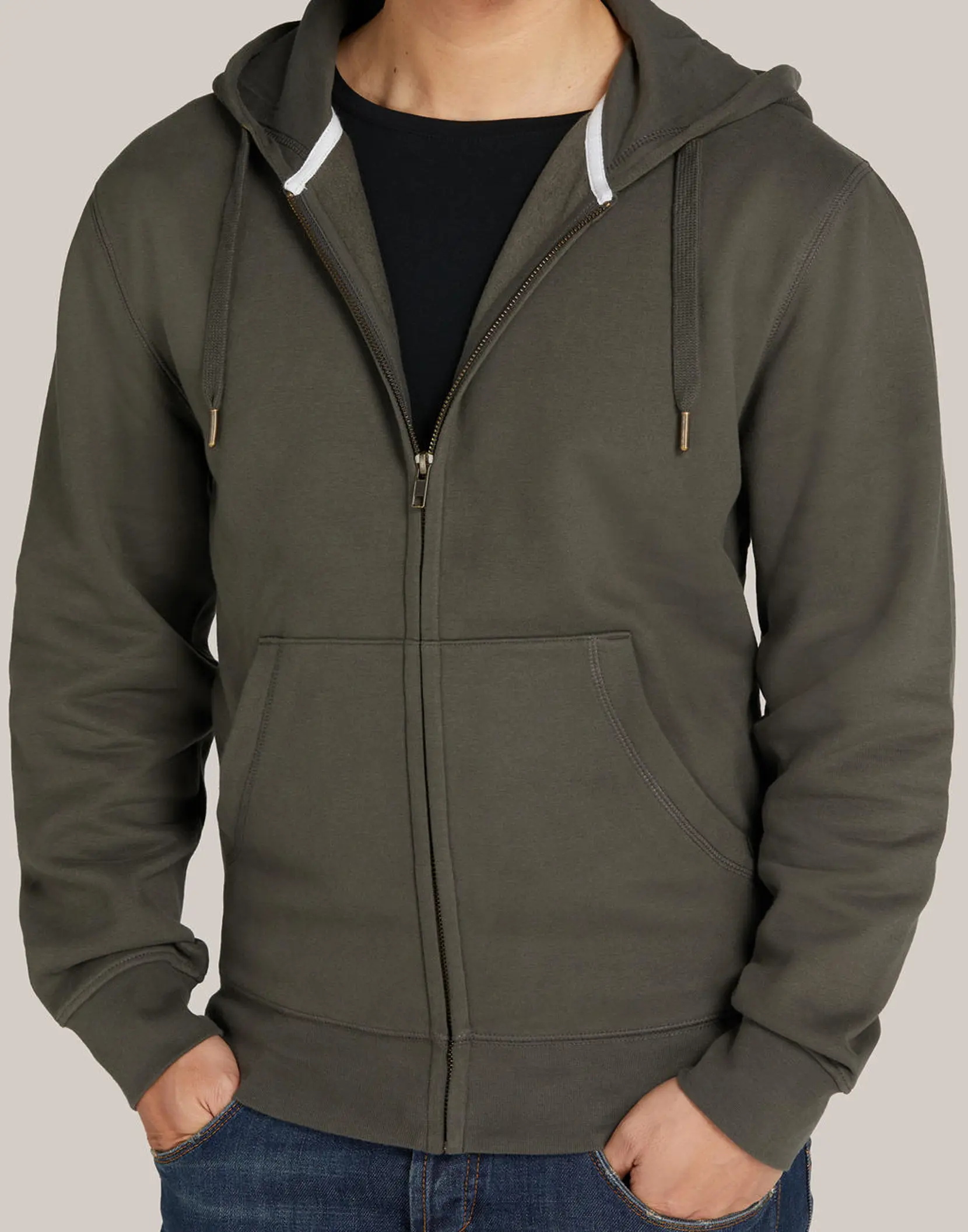 Bild på Signature Tagless Hooded Full Zip Unisex