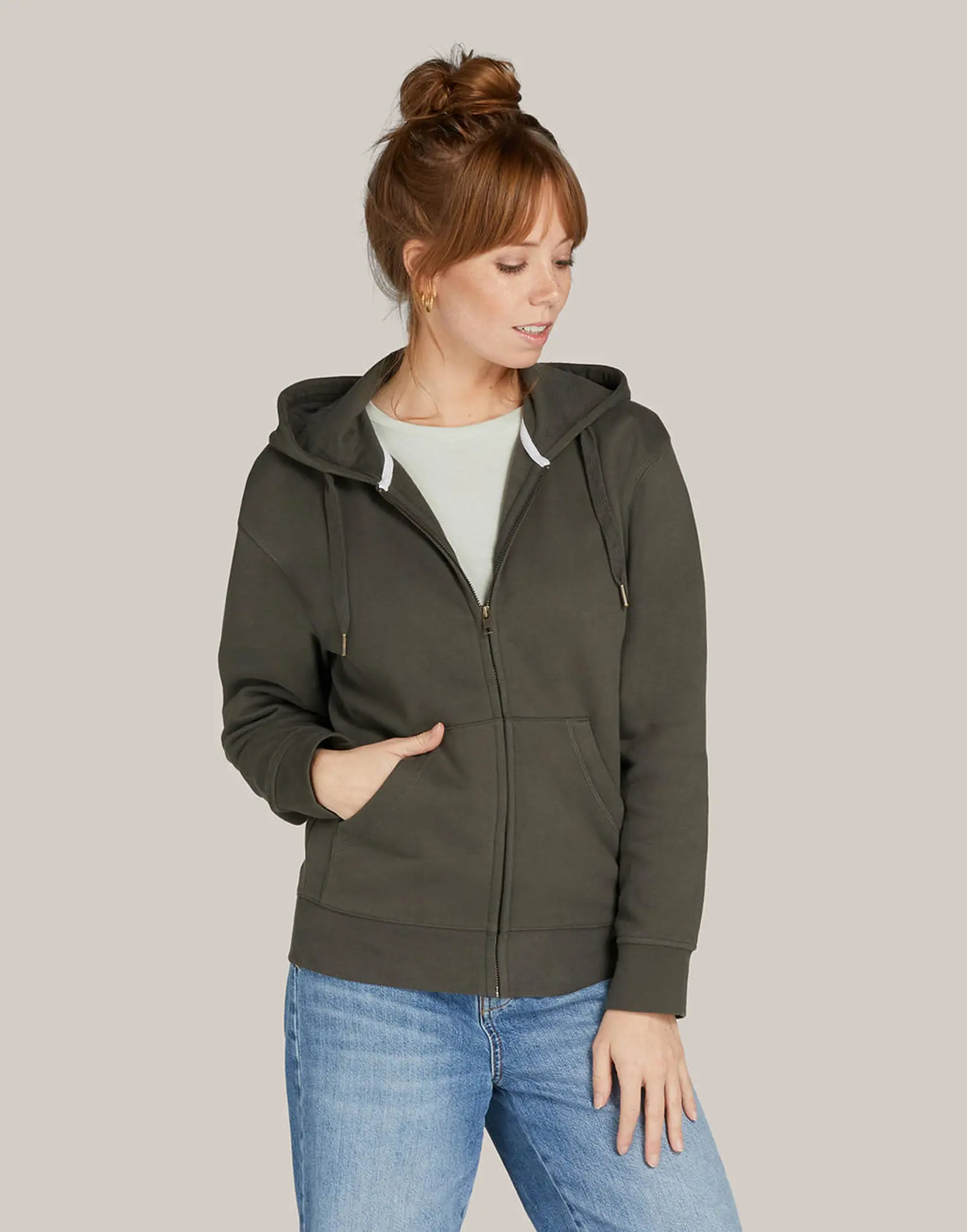 Bild på Signature Tagless Hooded Full Zip Unisex