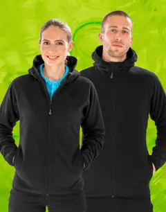 Bild på Hooded Recycled Microfleece Jacket