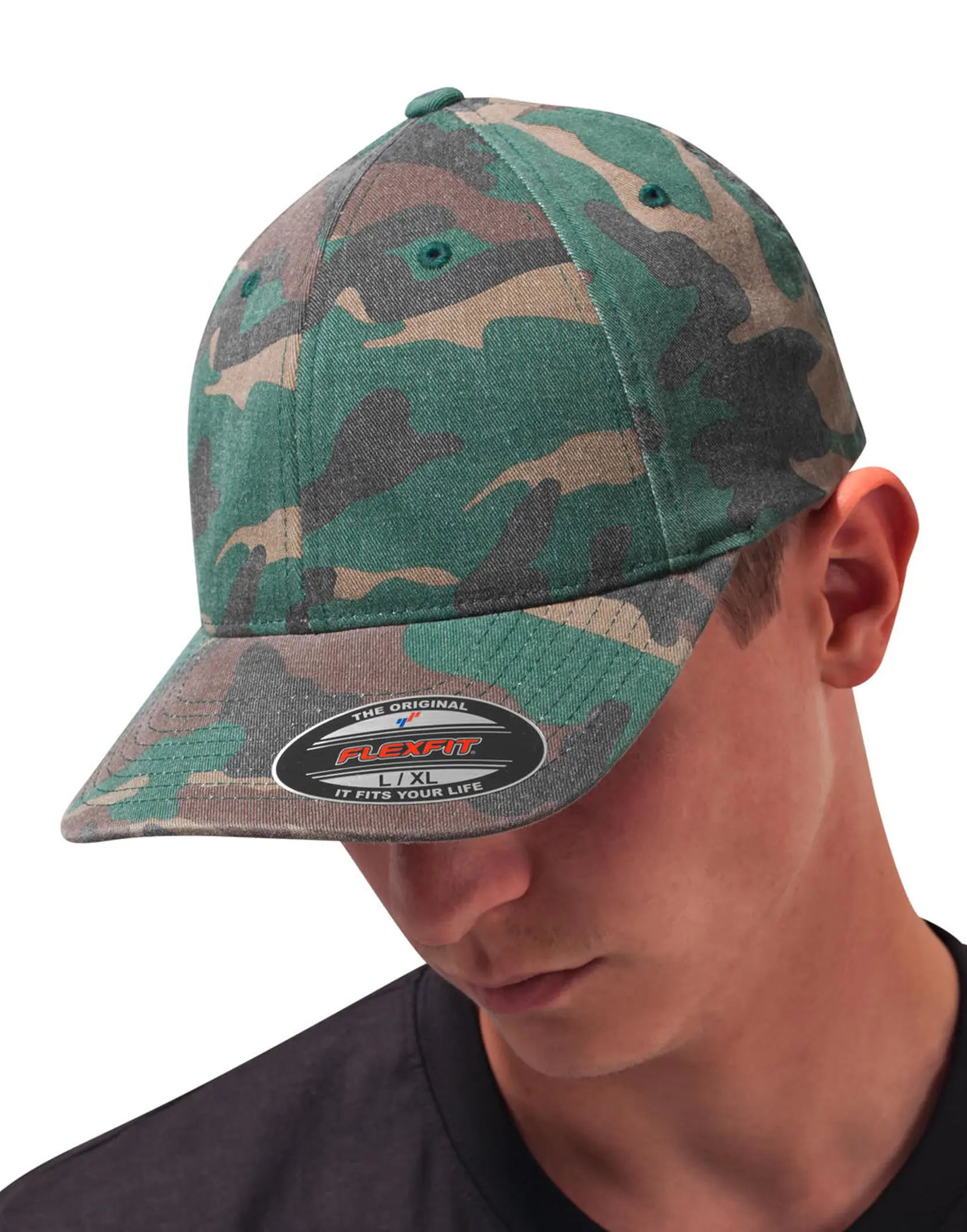 Bild på Flexfit Garment Washed Camo