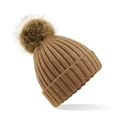 Bild på Fur Pop Pom Chunky Beanie