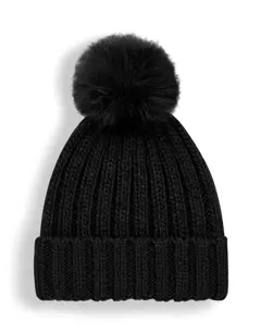 Bild på Verbier Fur Pop Pom Chunky Beanie