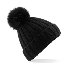Bild på Verbier Fur Pop Pom Chunky Beanie